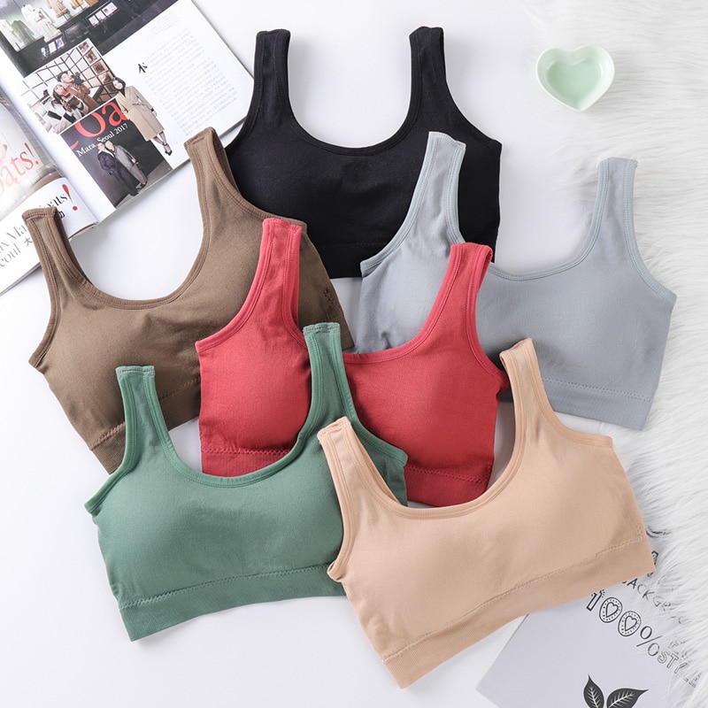 Sujetador deportivo sin costuras para mujer de Yoga gimnasio Tops Sujetador deportivo con almohadillas de Fitness ropa interior transpirable deportes Yoga correr Bras U Tops con espalda