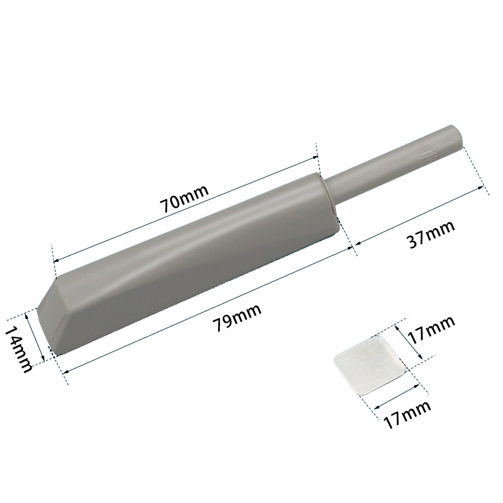Lade Push To Open Systeem Demper Buffer Kasten Deur Kast Catch Magnetische Tip Klink Touch Release Huismeubilair Hardware: chroom
