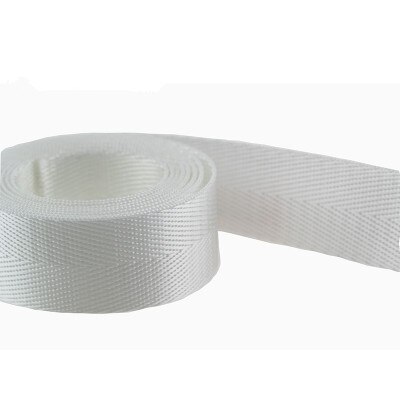 Streifen V bilden 5Meter 20mm Nylon Gurtband Bänder Hund Kragen Rucksack Tornister Gurt Gürtel Band Bindung DIY NäHenne zubehör: Weiß