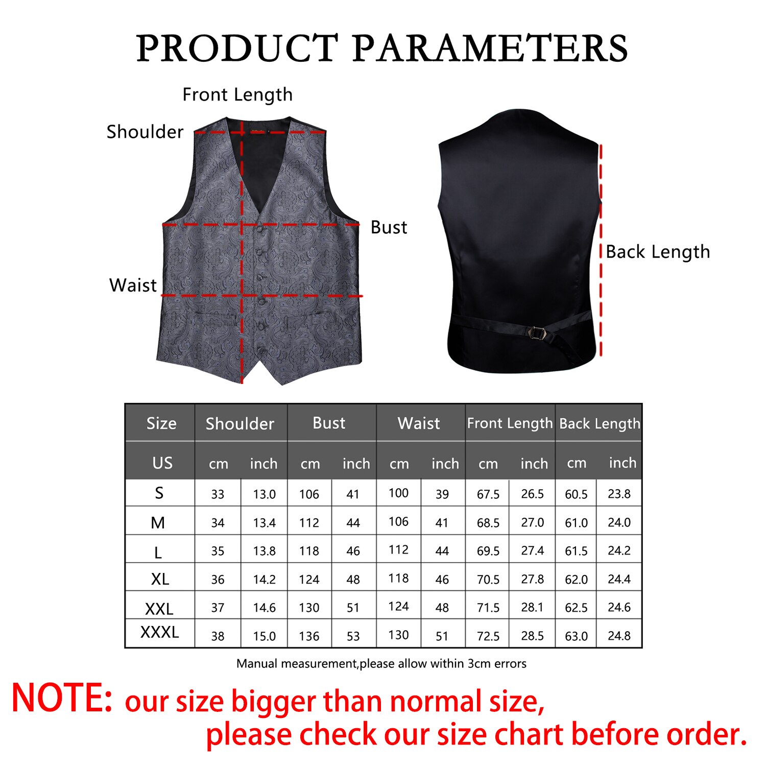 DiBanGu – gilet de smoking avec poche et nœud papillon pour homme, Blazer formel, gris foncé, argent, rouge, fête de mariage, ensemble carré