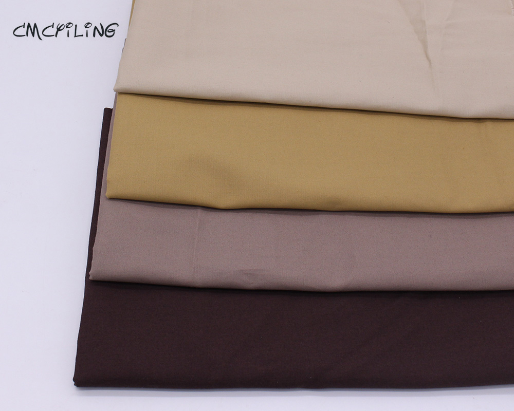 CMCYILING-tela de algodón de piel de Diy para muñecas, tejido de color carne marrón para Patchwork, costura textil para el hogar