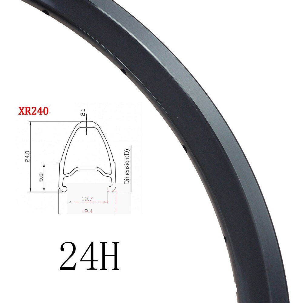Kinlin XR240 Aluminum Bike Rim 18" 355 for Birdy Folding Bike Urban Kid Bicycles 14H 16H 20H 21H Clincher Bicycle Rim: 1pc XR240 V 24H