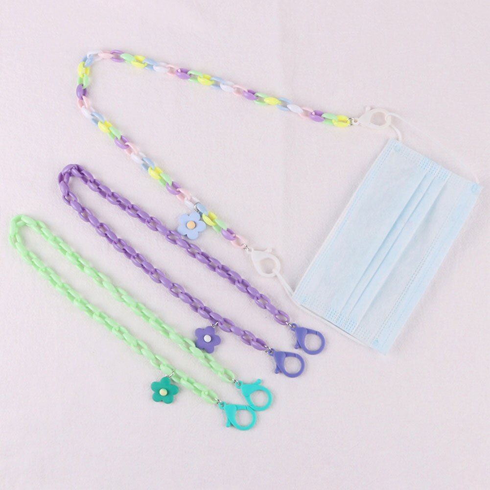 Cuerda colgante para mascarilla, cordón ajustable para máscara facial, sin huellas, dos ganchos, cadena para gafas para niños