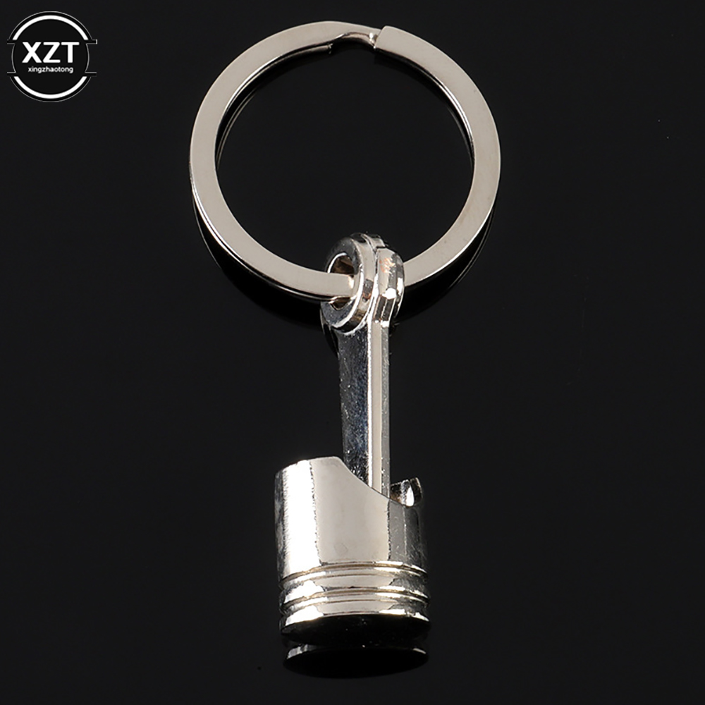 Hoogwaardige Metalen Sleutelhanger Auto Zuiger Sleutelhanger Creatieve Persoonlijkheidsmotor Gemodificeerde Zuiger Auto Accessoires Goederen