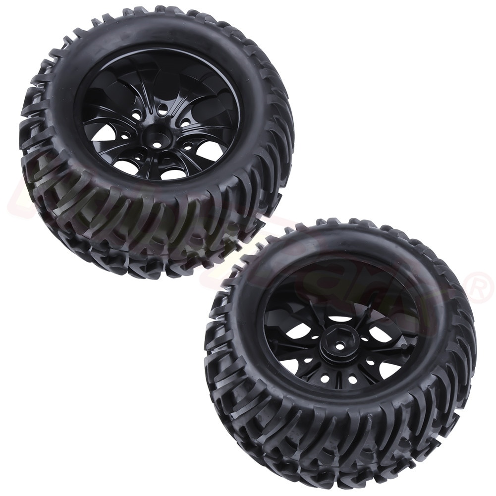 4 stuks RC Rubber Banden en Wielen met Spons voor RC 1/10 Schaal Modellen RC Auto HSP Off Road Monster truck 94111 94108 94188