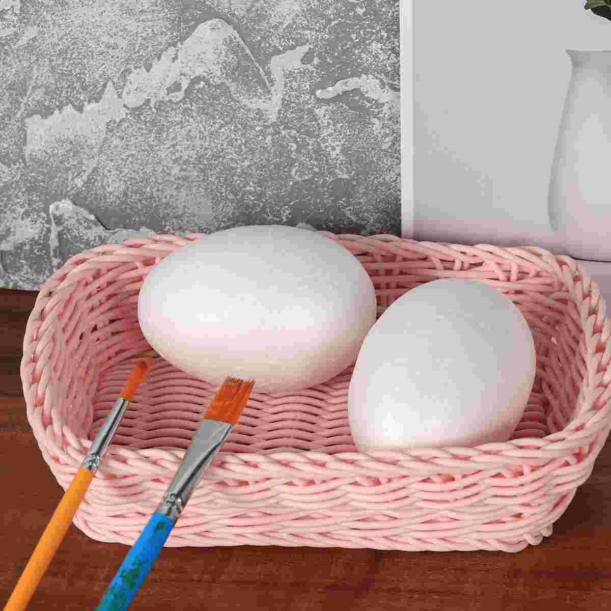 50pcs 6cm Durafoam Eggs Styrofoam DIY Easter Egg Crafts Eggs