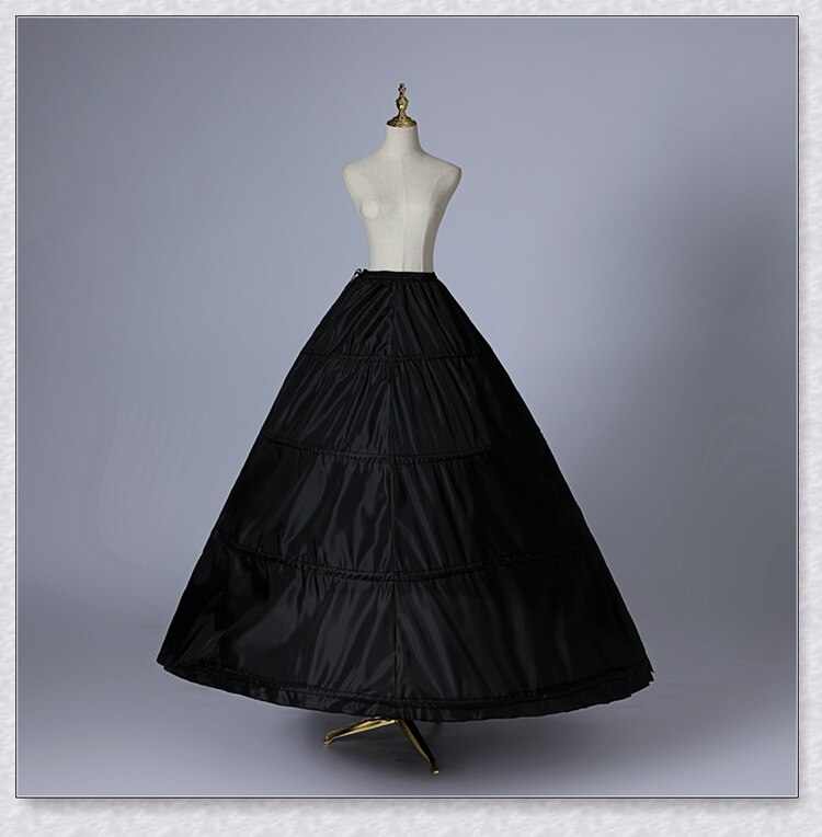 Gonna da sposa sottoveste matrimonio garza gonna crinolina sottogonna accessori da sposa sposa jon-mariage: nero 4 hoops