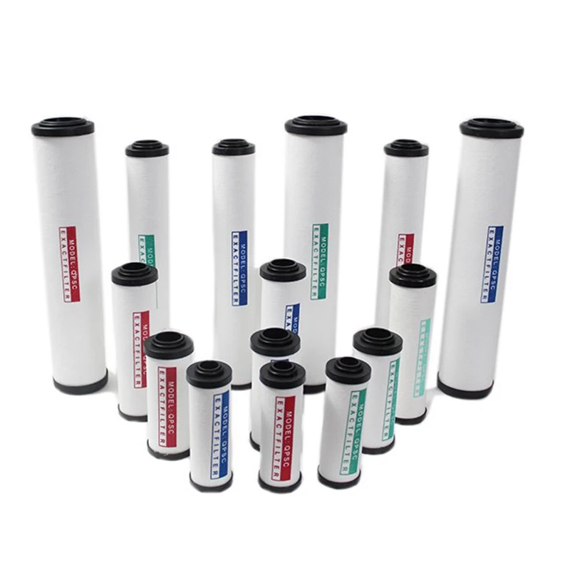 QPS 015 024 035 060 090 120 150 Filtro de repuesto para compresor de aire Accesorios Filtro de precisión de aire comprimido Secador Q015 P024