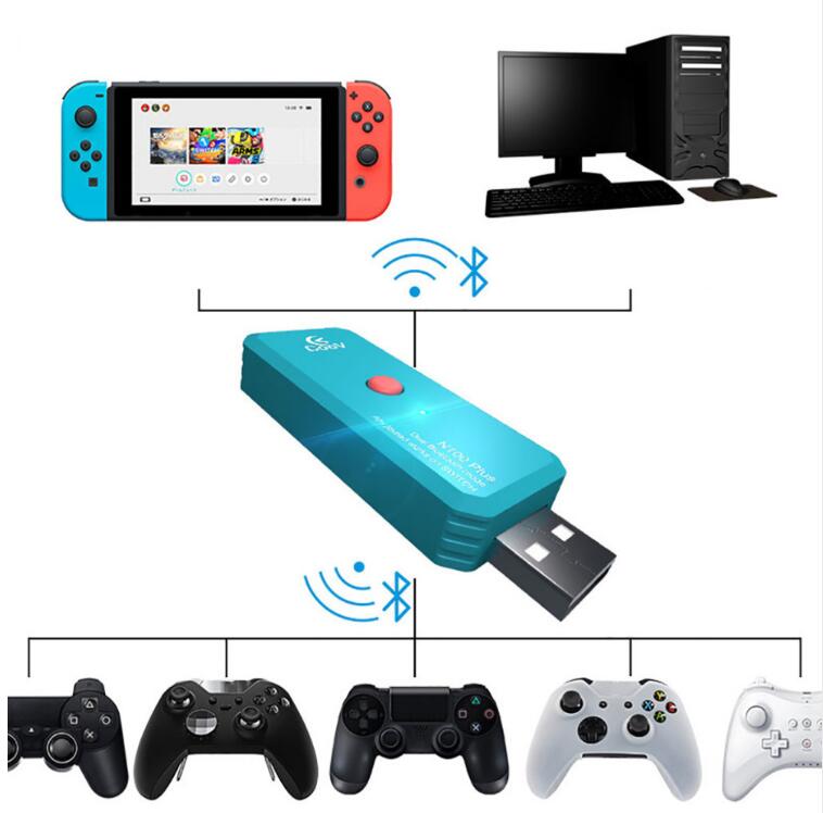 Original Coov N100 Bluetooth receptor inalámbrico adaptador USB para PS4 Xbox Nintendo interruptor en caja de TV Android Macos Raspberry PI
