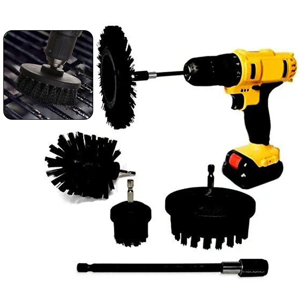 Kit de limpieza de barbacoa, cepillo de parrilla sin cable y seguro de usar con un taladro inalámbrico o cable, herramientas de bricolaje para el hogar, accesorios, herramienta eléctrica