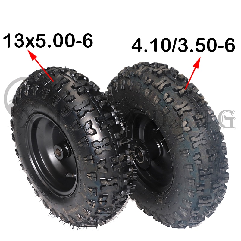 Roue 13x5.00-6 avant ou 4.1/3.5-6 jantes arrière moyeu avec pneu Tubeless pour tout-terrain ATV QUAD Buggy tondeuse kart
