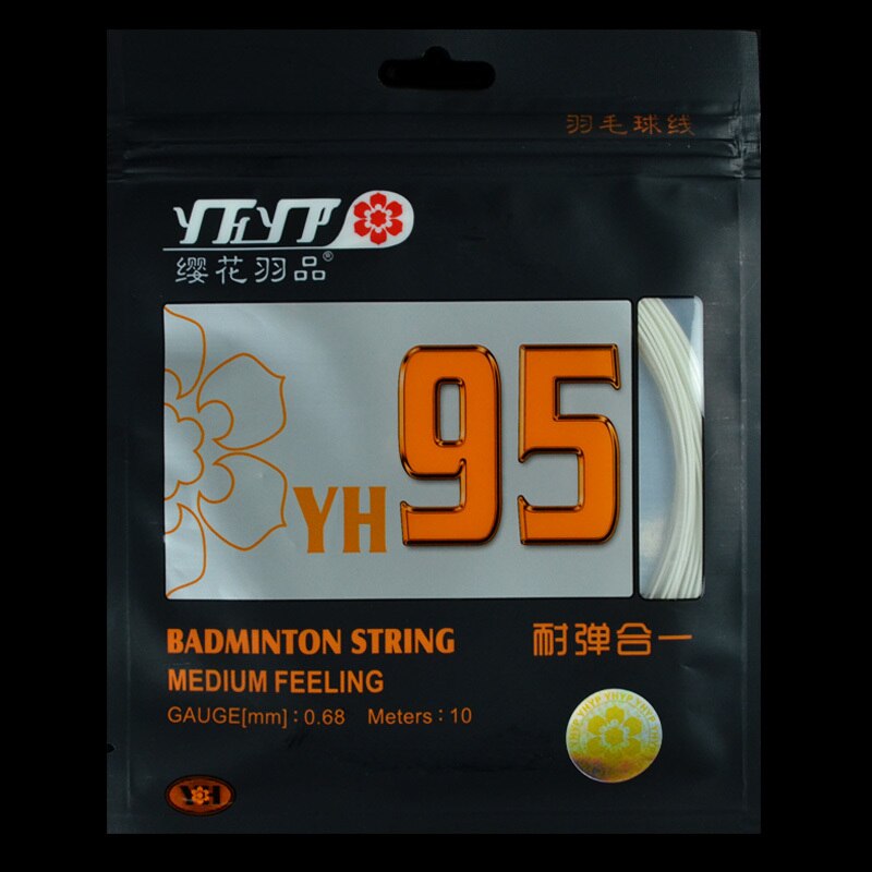 7 PCS Dezelfde als NBG95 Badminton String Medium Gevoel Hoge Veerkracht 0.68mm YH95 Racket Lijn L2092-7SPA: white