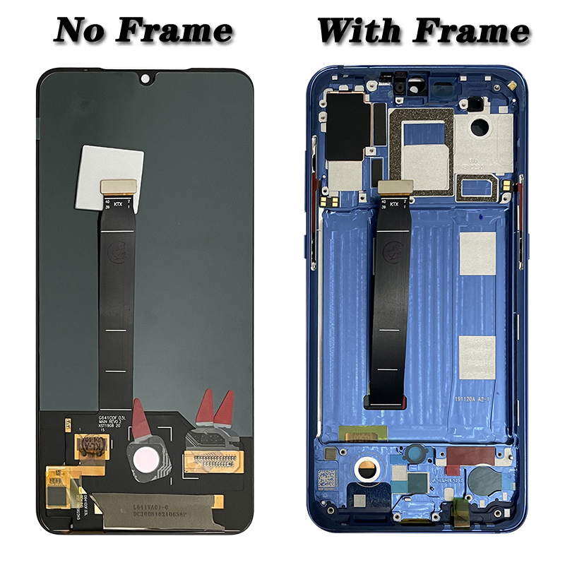 Super AMOLED 6.39" For xiaomi Mi 9 LCD Display Touch Screen Digitizer Assembly with Fingerprint For xiaomi Mi9 M1902F1G Display