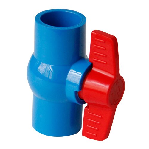 Nuonuowell 3 väri u-pvc palloventtiili vesijohto muovi korjaus liittimen sisempi halkaisija .20 25 32 mm pistorasia venttiili putkiyhde sovitin: 32mm lipsahdus x lipsahdus / Sininen
