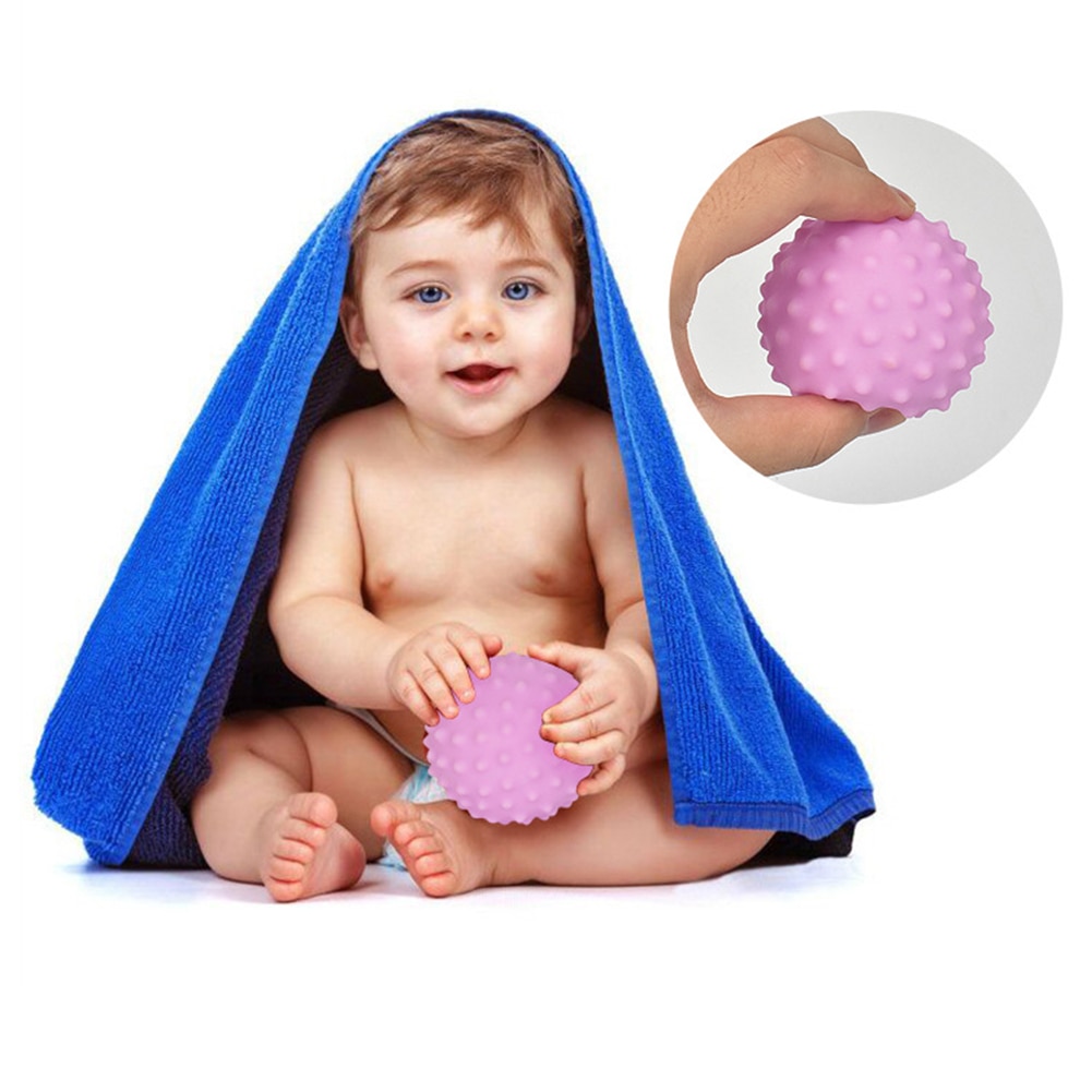 Baby Toy Ball Set Develop Baby's Tactile Senses Toy Touch Hand Ball Toys Baby Training Ball Massage Soft Ball