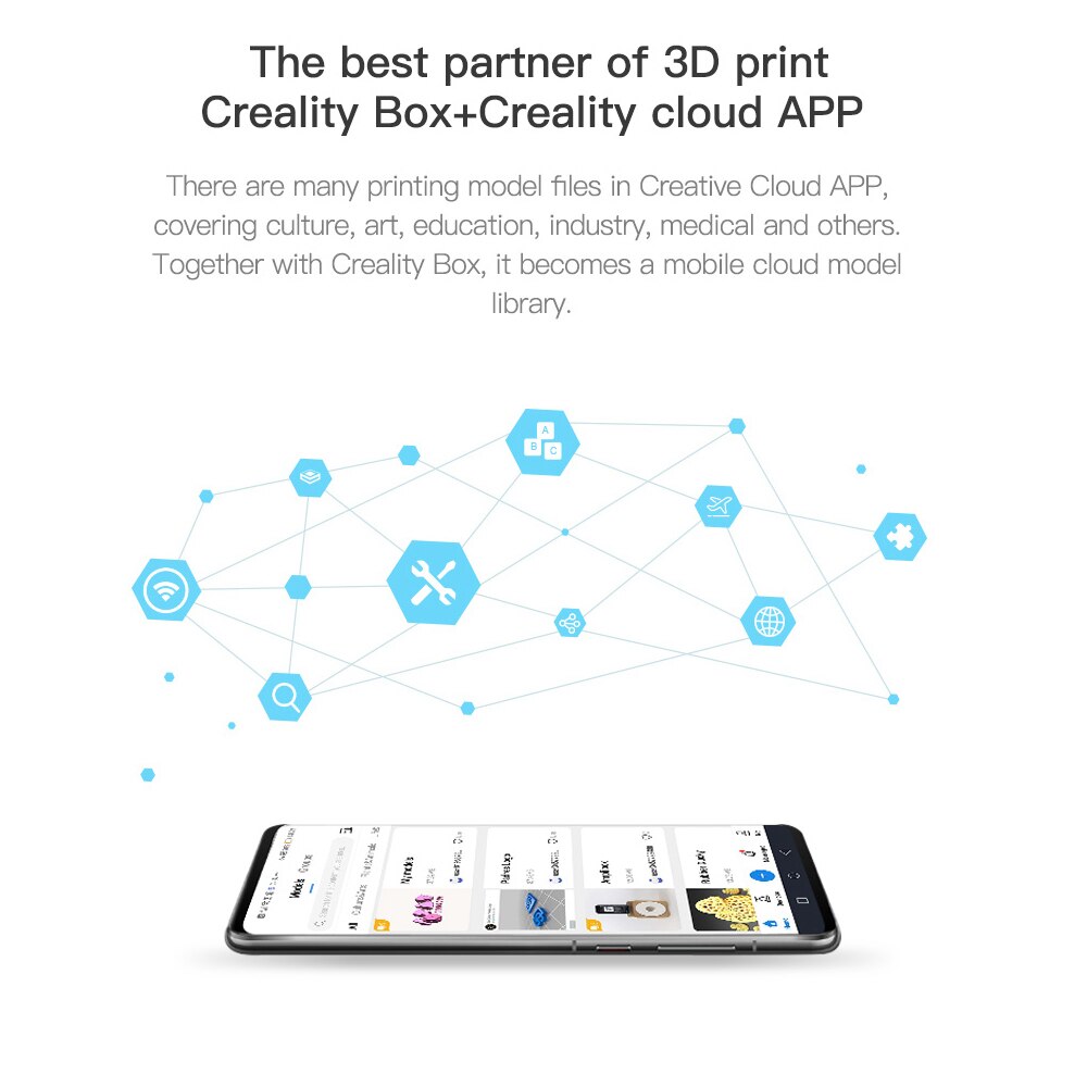 Creality pudełko WiFi inteligentny asystent robić drukarki 3D chmura kromka/nadruk w chmury/monitor w czasie rzeczywistym/zdalne sterowanie za pomocą aplikacji