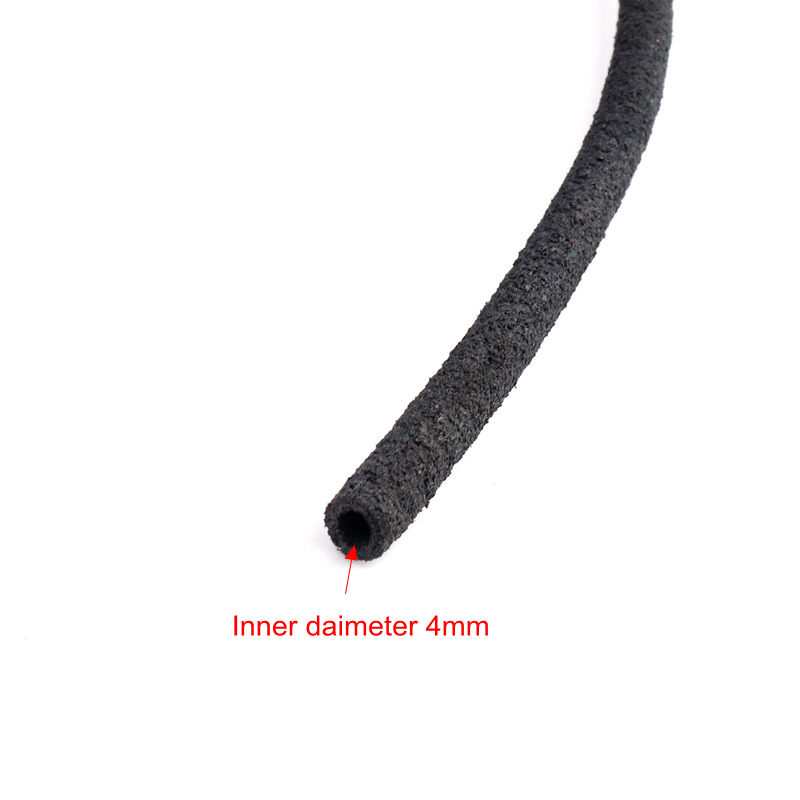 5m 8/16mm perforeret vandrør gummi pe sort slange nedgravet underjordisk uregelmæssig mikroporøs ensartet vandhavevanding: 8mm