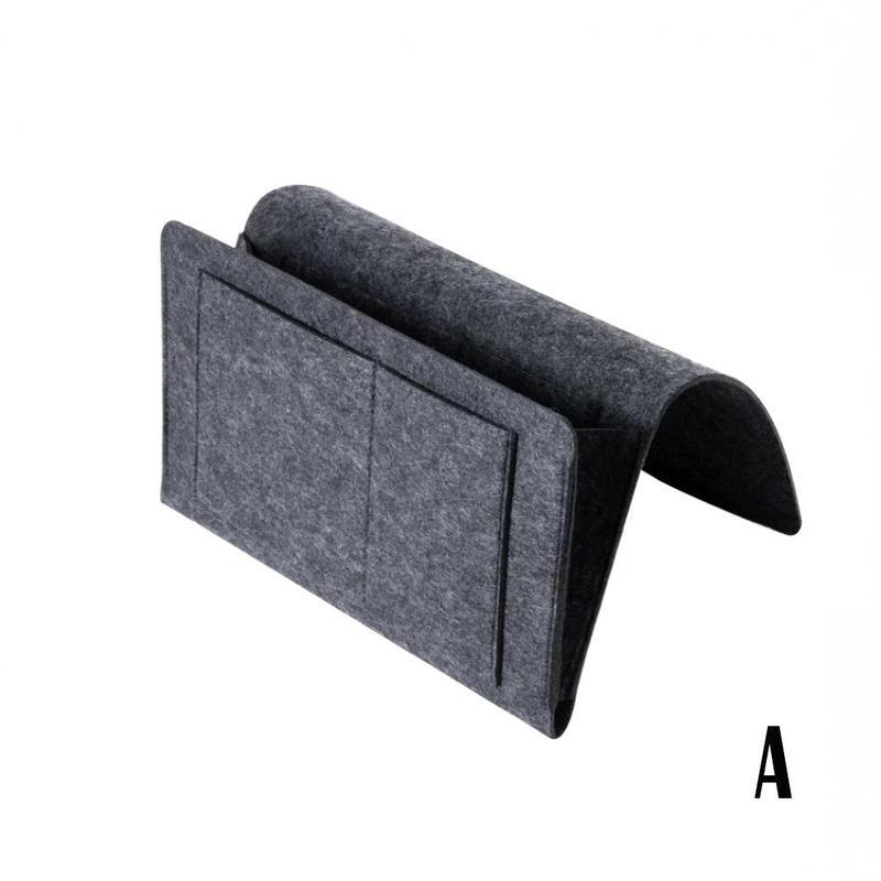 Storage Organizer Felt Bedside Hanging Storage Bags Mobile Phone Remote Control Sundries Book With 2 Inner Pockets: A