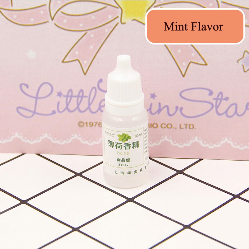 10ML Geschmack für Schleim Modellierung Ton DIY Pädagogisches Spielzeug für Kinder Kinder Kreative Machen Ihre Schleim Geruch Süße Scheiben aromen: Mint Flavor