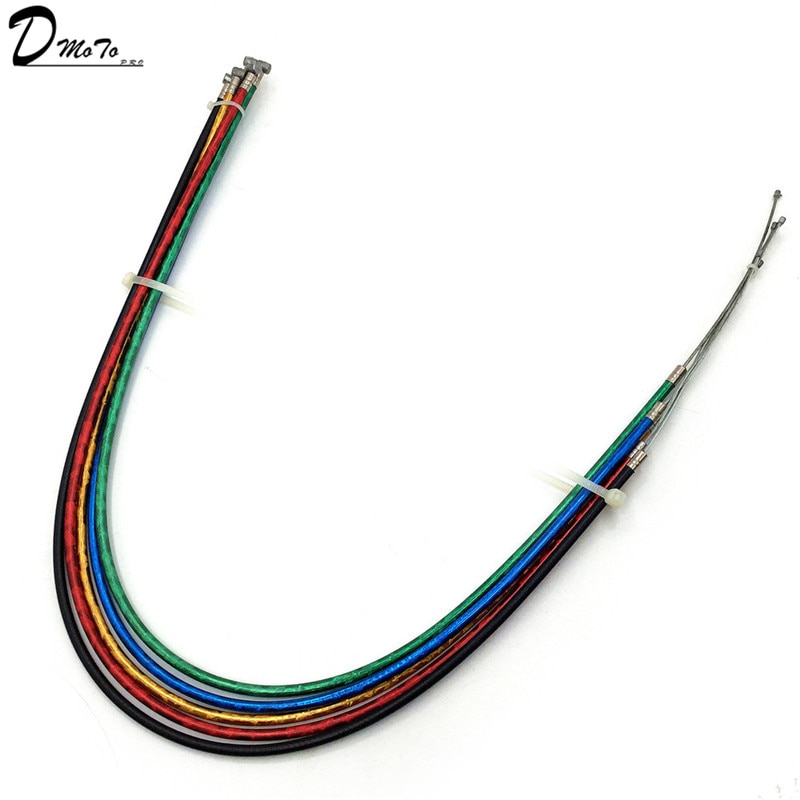 Colourful throttle cable for mini dirt bike ATV 2 stroke