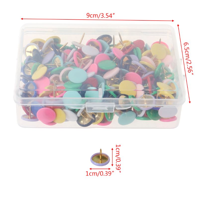 300 Stuks Home Office Tekening Pinnen Punaise Punaise Kurk Boord Push Pin Foto Muur Kaart Markers Gemengde Kleur U4LD