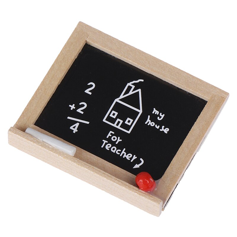 1pc DIY 1:12 Accessories Children's Room Accessories Small Blackboard Mini Chalkboard Model Doll House Miniatures