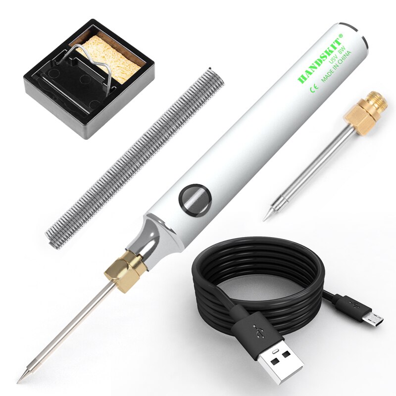 Handskit Universal USB Soldering Iron Tips 5V 8W Protable Tin Solder Iron Heating Accessories Within 24h