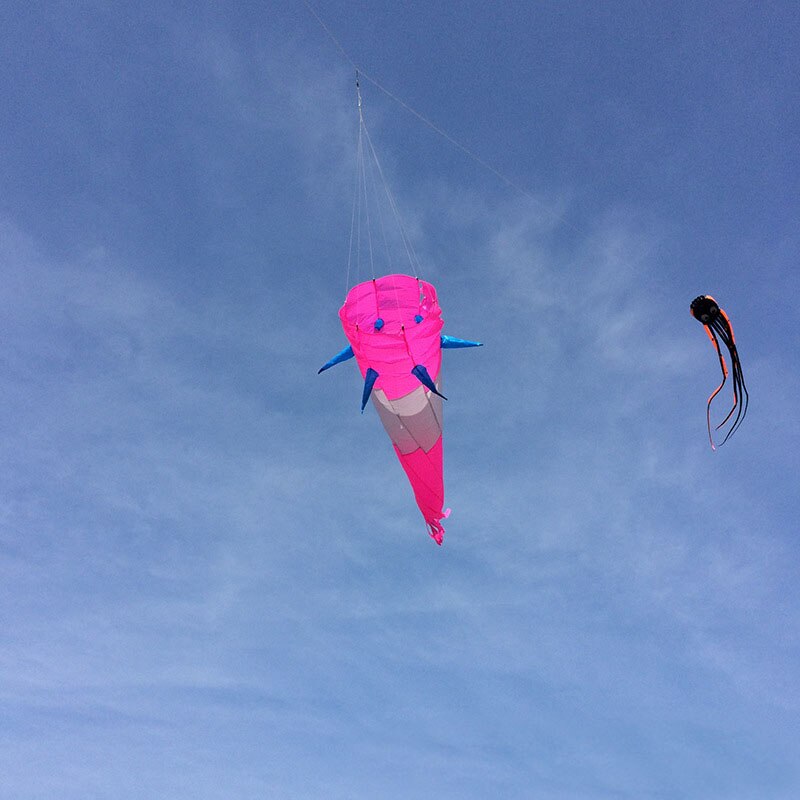 220 Cm Kite Windzak Spiraal Twist Vlieger Staart Hanger Outdoor Plezier Speelgoed