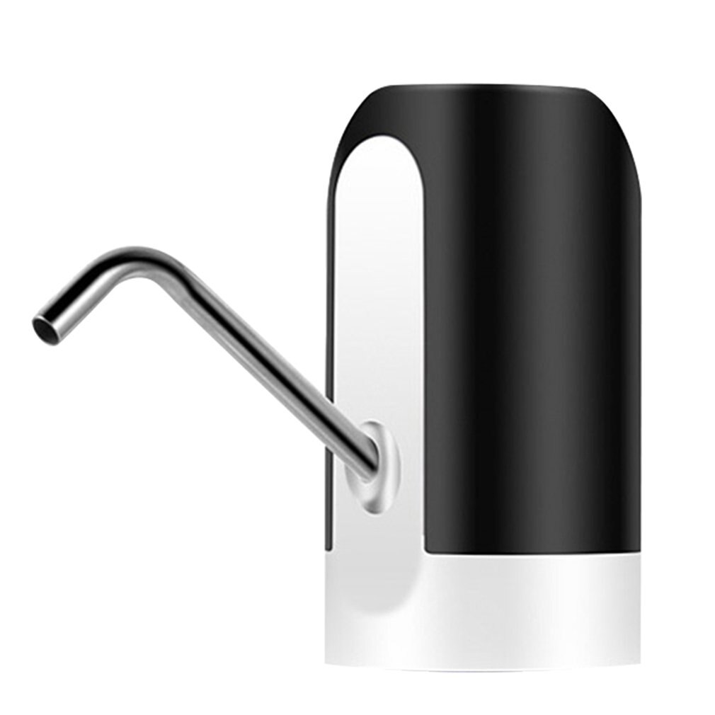 Rechargeable Smart Pumping Bucket Water Home Automatic Drinking Bucket Water Dispenser Electric Pressure Suction Water Pump: black