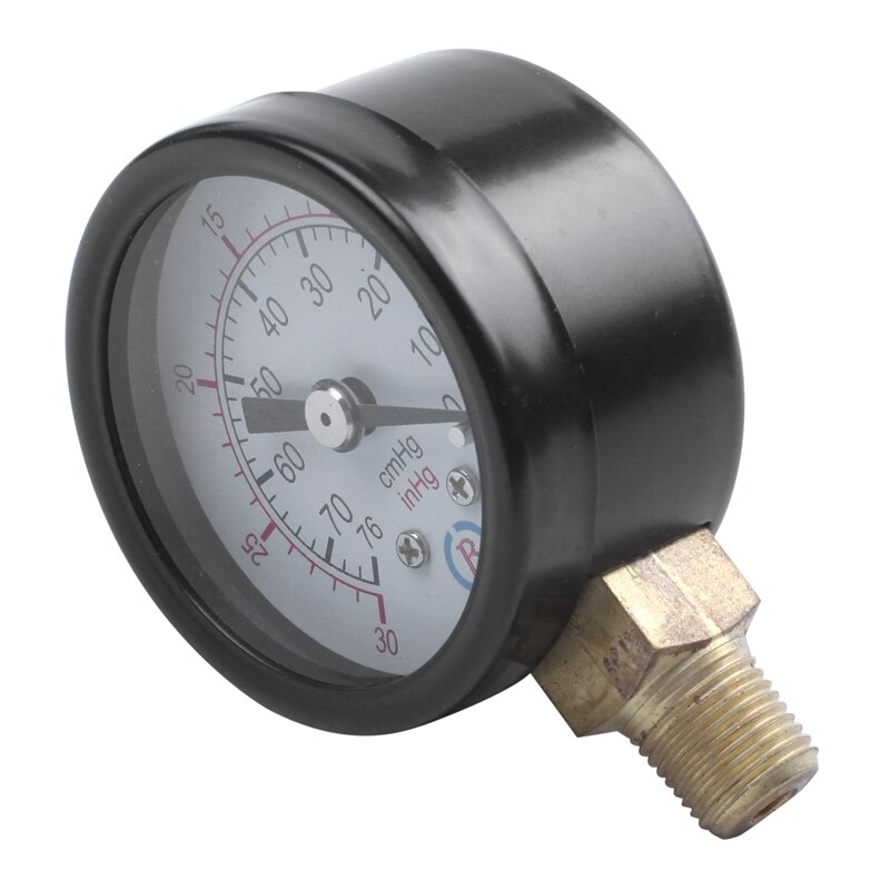 Male Threaded Pneumatic Air Vacuum Pressure Gauge 30/0Hg