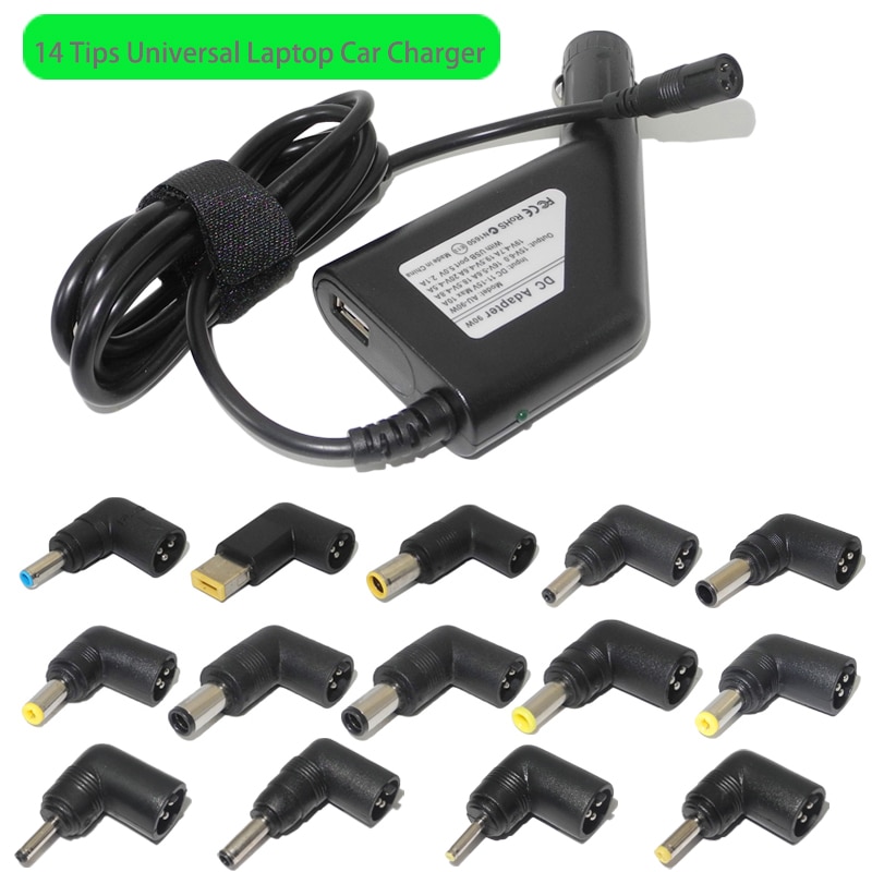 14 Stekkers 90W Universele Multifunctionele Voeding Adapter Autolader Voor Hp Lenovo Asus Acer Dell Laptop 5V usb Power Adapter