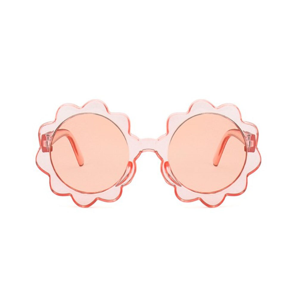 1Pc Vintage Kids Zonnebril Baby Zonnebril Ronde Bloem Gafas Baby Kinderen UV400 Sport Zonnebril Meisjes Jongens Oculos De Sol: Orange B