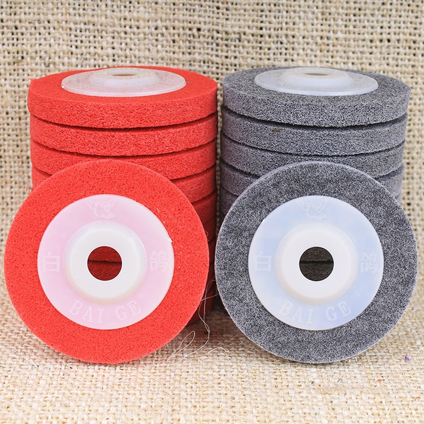 4-inch Polishing Wheel 100*16 Buffing Pad Stainless Steel Polishing Pad for Polishing Machine Nylon Brushed Wheel Fiber Wheel