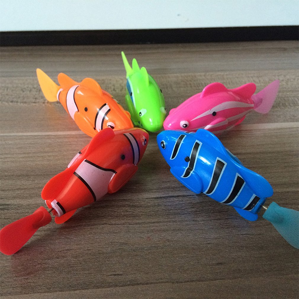 Mini bionisk fiskeri legetøj magisk le bao fisk undervands elektrisk svømning verden dybhavs elektronisk sensing fisk baby bad