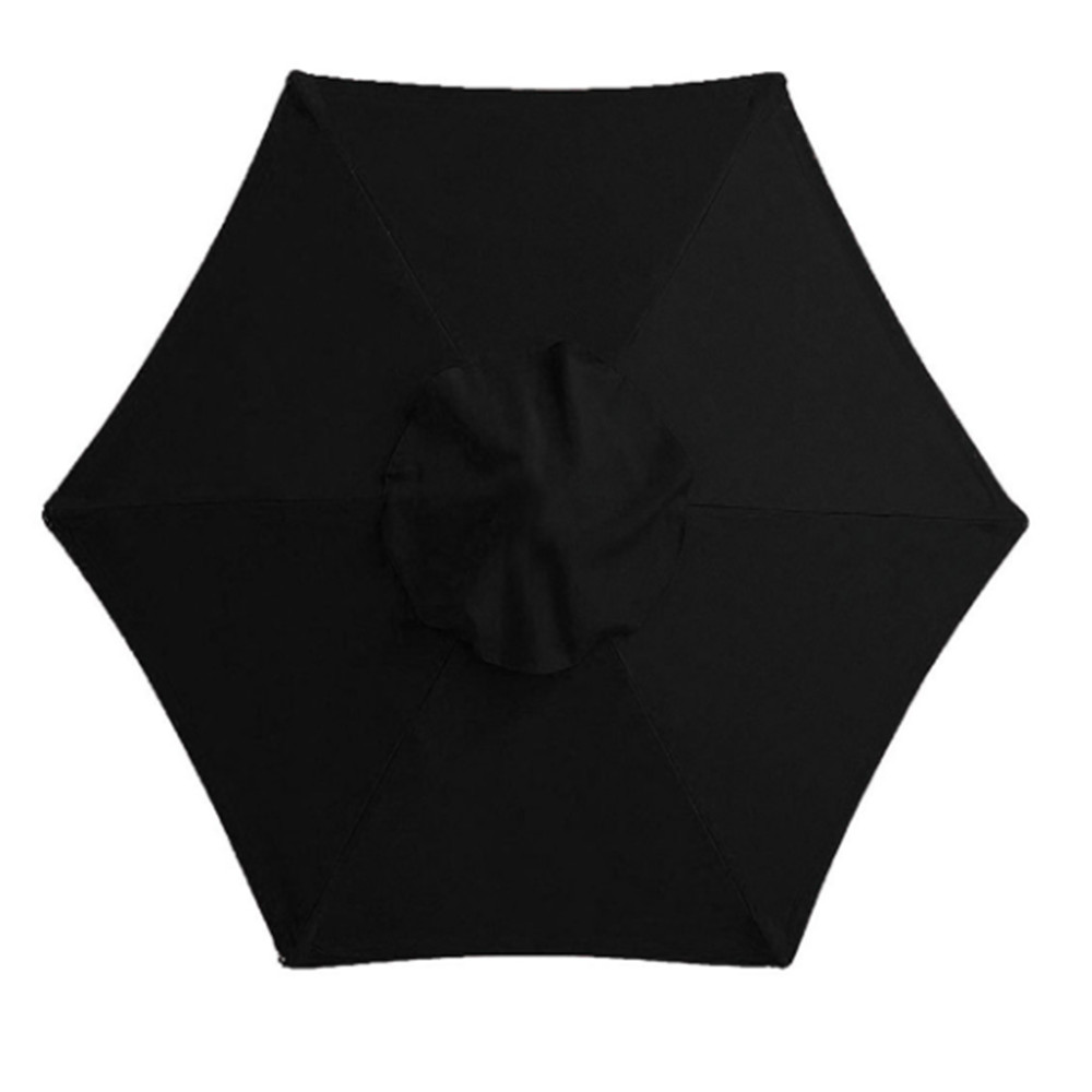 Wodoodporna tkanina Oksford outdoorowa z daszkiem parasol w celu uzyskania materiałowa osłona parasol ogrodowy osłona zadaszenia ogrodowa dostaw: czarny