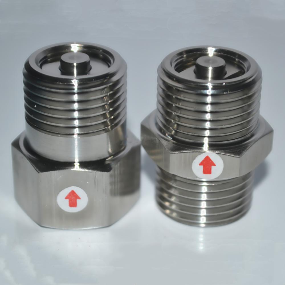 1/2 " bsp npt hangänga 304 rostfritt stål sanitär envägs backventil högtemperaturbeständig