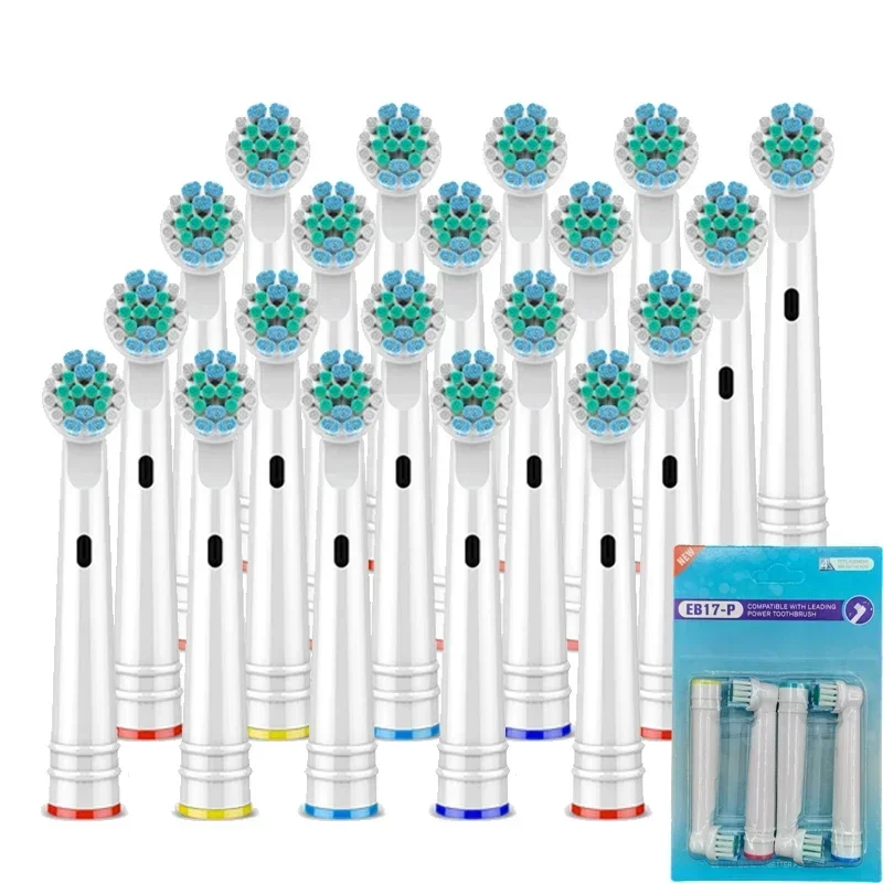16/20pcs Electric Toothbrush Replacement Brush Heads for Oral B Sensitive Brush Heads Bristles D25 D30 D32 4739 3709