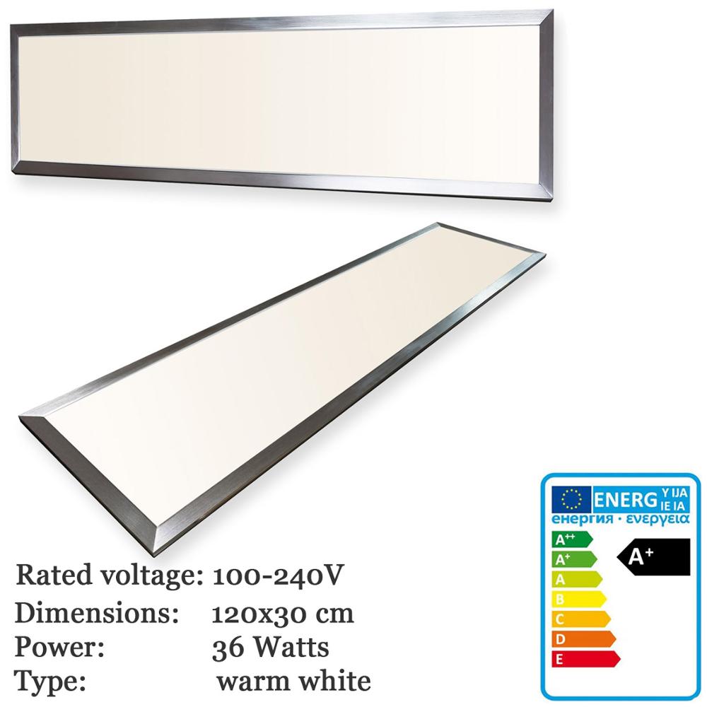ThorX 120x30 cm Ultraslim LED Panel - 36W, 3000lm led driver 100-240V, cool / warm / neutral white Japan Fast