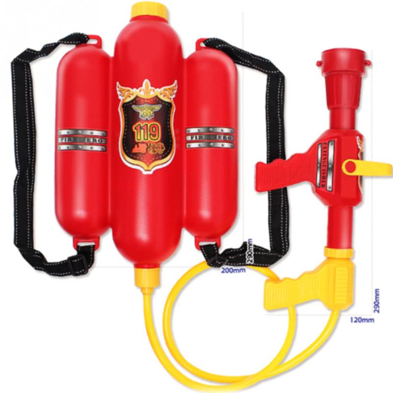 Wasser Sommer freundlicher Requisiten Strand freundlicher draussen Feuerwehrmann Spielzeug dauerhaft rot Spritzgerät Kunststoff Squirter: Fire Water Pistols