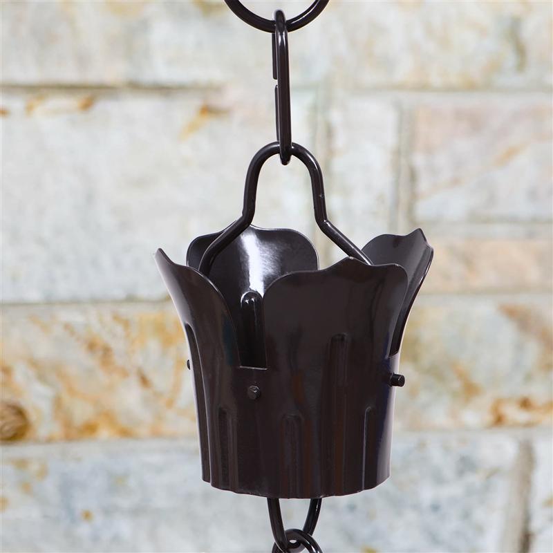 1pc Rain Chain Decorative Delicate Drainage Rain Chain Villa Roof Gutter Winter Drainage Chain for Temples