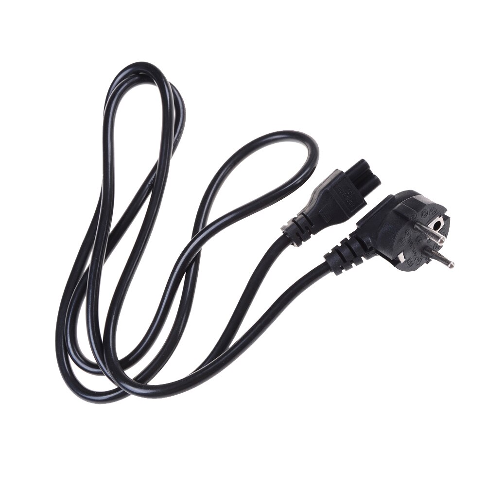 1.5m C13 IEC Kettle to European 2 pin Round AC EU Plug Power Cable Lead Cord PC