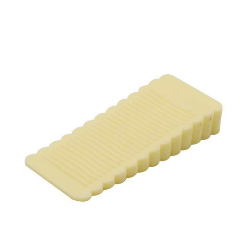 Safety Silicone Door Stopper Door Bottom Windproof Block Wedge Door Stopper Home Office Door Rear Retainer Anti-collision Pad: M / Red