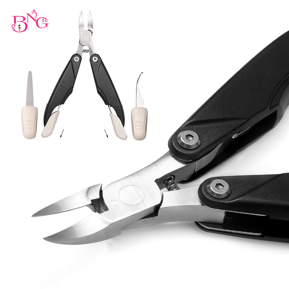 3 in1 Toe Clippers Cutter Spoon Shaped Toenail Cleaning Tool Toenail File Cutters Dead Skin Dirt Remover Podiatry Pedicure Care