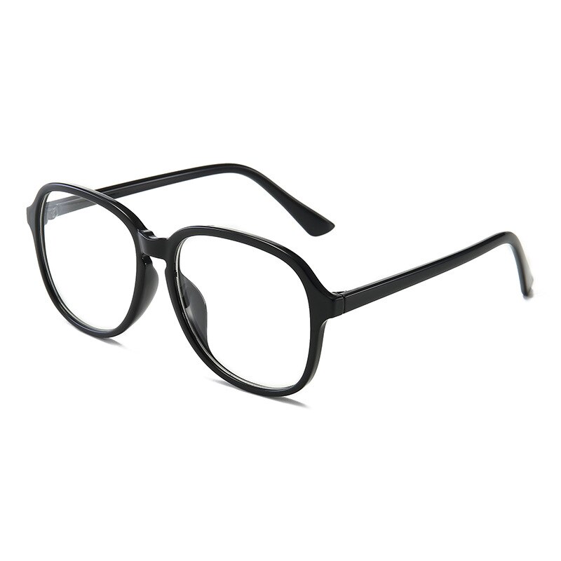 Elbru Transparante Bijziendheid Bril Vrouwen Mannen Retro Big Frame Retro Bijziend Brillen Unisex Kortzichtig Eyewear -1-2-3-4-5-6: -600 / Black