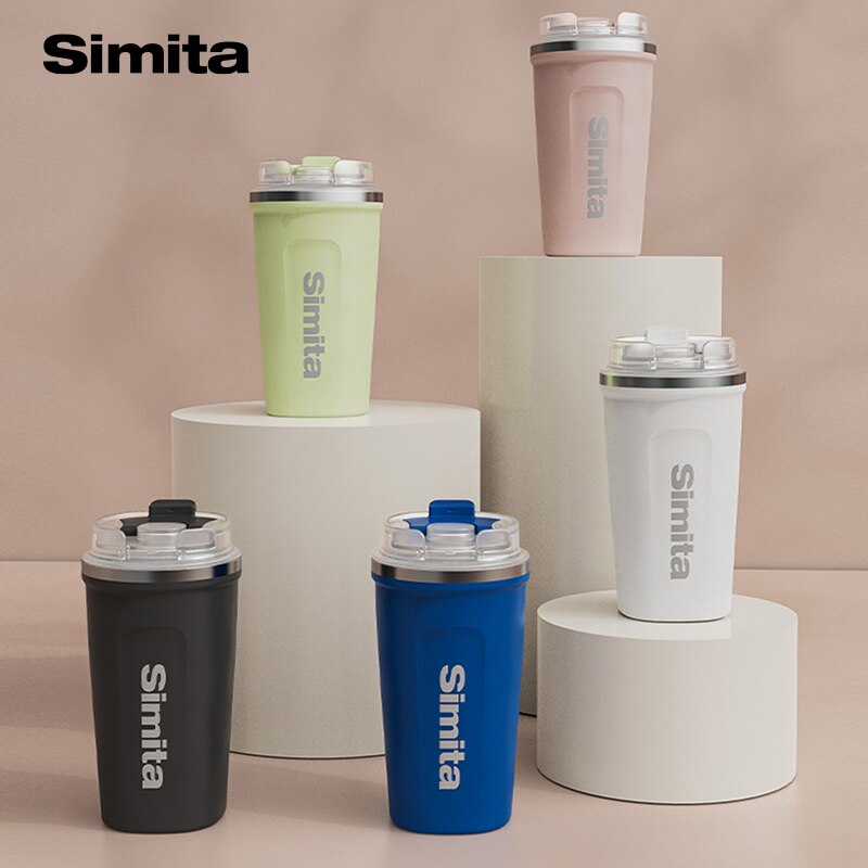 Simita Reizen Koffie Mok, Rvs Thermos Tumbler Cups, Vacuüm Geïsoleerde Fles Thermo Kopjes, Bier Drinkware Fles