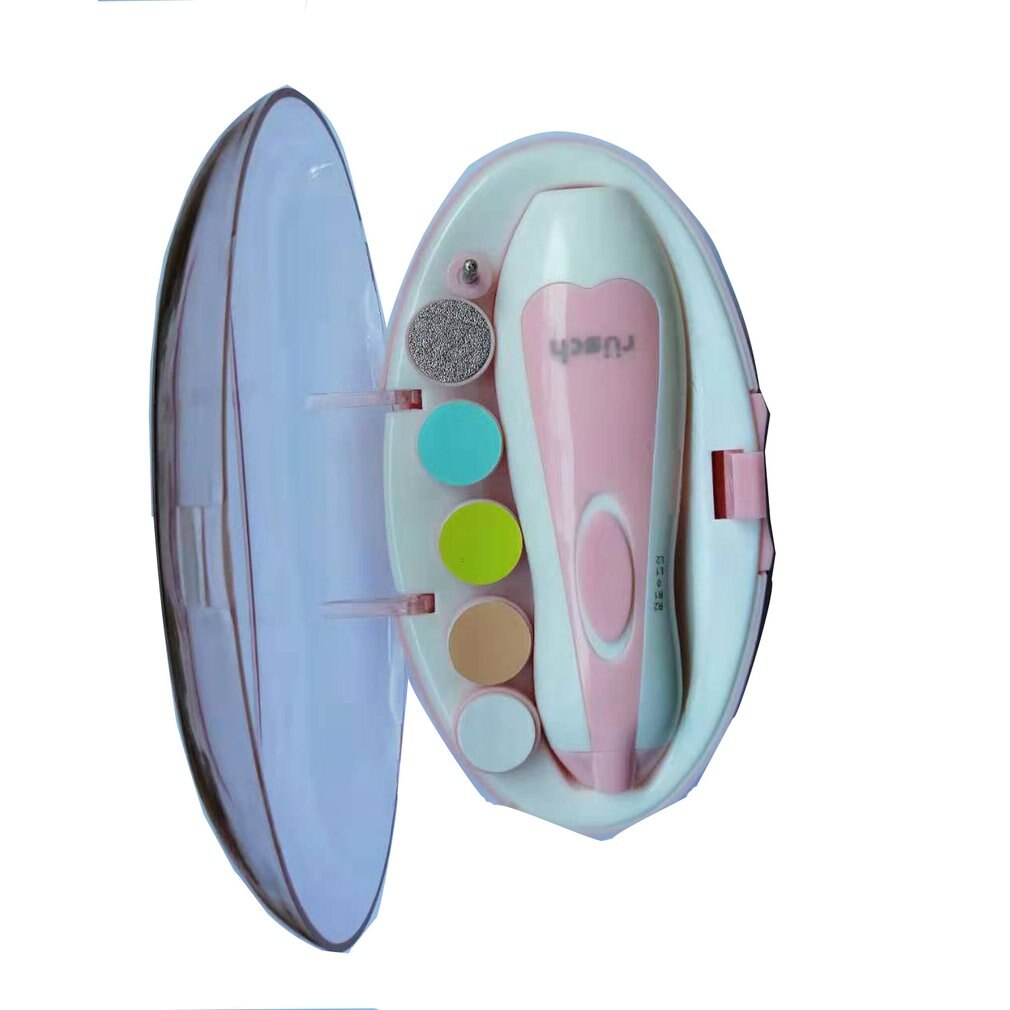 Segurança do bebê recém-nascido elétrica cortador de tosquiadeira prego aparador manicure pedicure clipper cortador tesoura crianças infantil cuidados com o prego: random