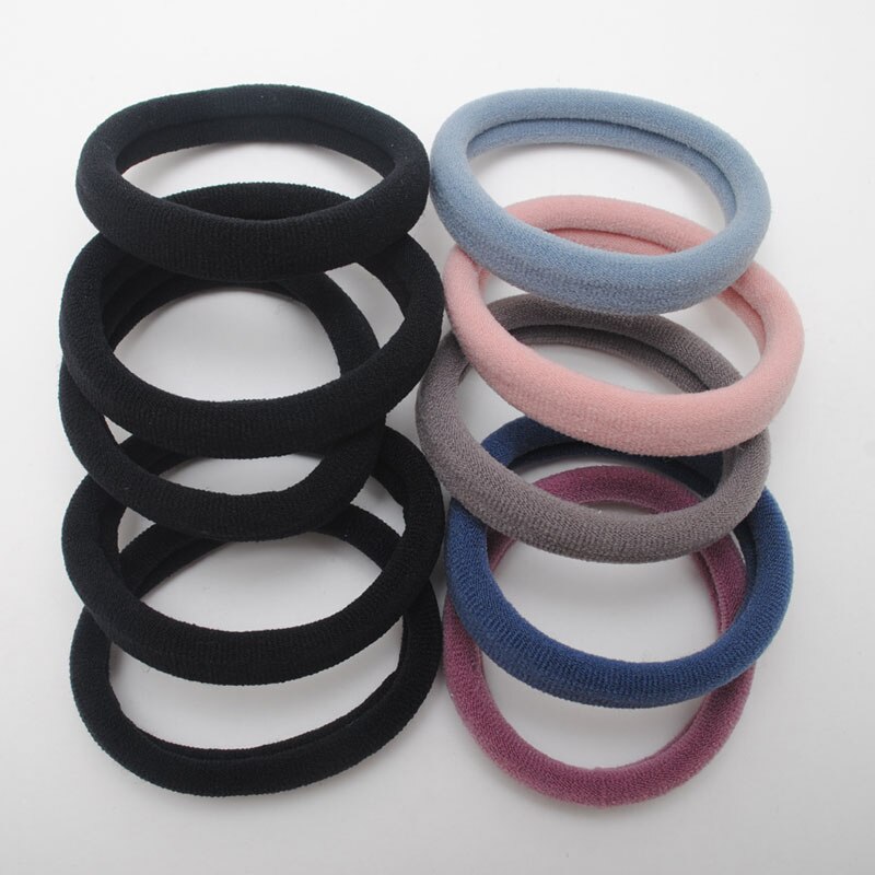 Bandes élastiques couleur coréenne pour femmes | Nouveaux bracelets de cheveux sans couture, bague forte élasticité, chouchies, accessoires