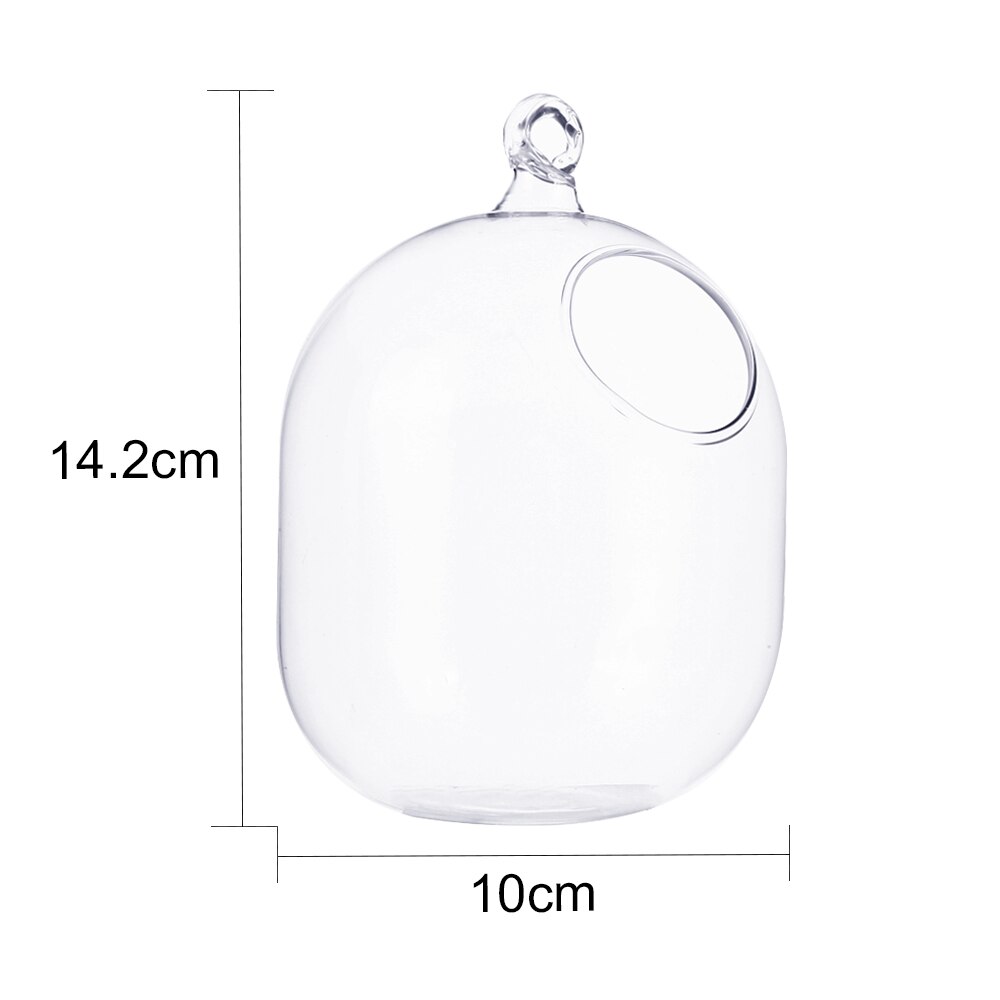 Transparante Glazen Vazen Vissenkom Handgemaakte Opknoping Opknoping Vazen Vis Tanks Aquarium Air Plant Vazen Bureau Planten Kom Decoratie
