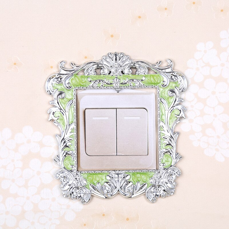 Pegatina de interruptor de hoja acrílica, accesorios de pegatina de pared, cubierta de decoración de enchufe para interruptor, sala de estar, Hotel, decoración de encendido y apagado: 3