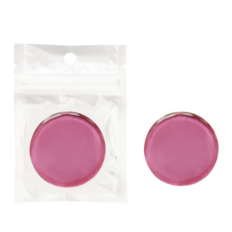 Support de pierre de Jade en cristal rond, colle adhésive pour Extension de cils colorés de , palette en verre stéréo, outils de maquillage: 1pc Wine red